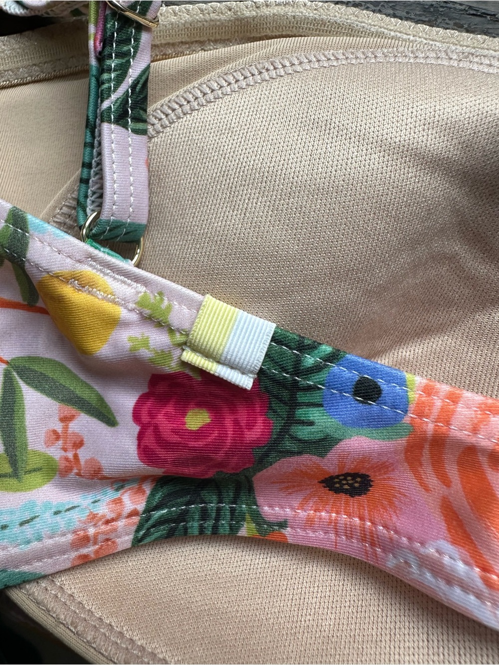 Summersalt x Rifle Paper Co. • Ruffle Oasis Bikini Top - Picture 3 of 6